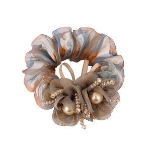 韩国发圈扎头发橡皮筋盘发头绳大号花朵发绳马尾头花大肠圈头饰品