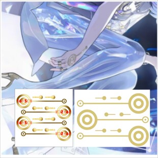 鸣潮爱弥斯胸口声痕莫宁纹身贴贴纸男女主手臂漫展COS道具