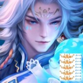 王者荣耀百里守约眉心雪豹霜爪纹身贴动漫展cosplay拍照贴纸