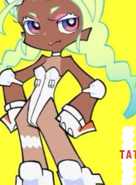 吊带袜天使枪械匠婊大腿白色纹身贴防水包邮COS漫展贴纸道具