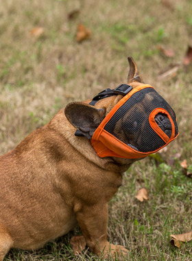 扁脸嘴巴短的狗狗口罩巴哥法斗松狮京巴防咬叫防乱吃防打架嘴套