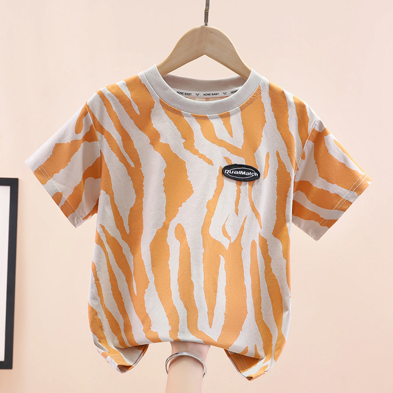 男童短袖夏季薄款儿童圆领纯棉t恤2025新款中大童洋气男孩夏装潮,童装/婴儿装/亲子装,T恤,淘宝优惠券,粉丝福利购,淘宝优惠卷