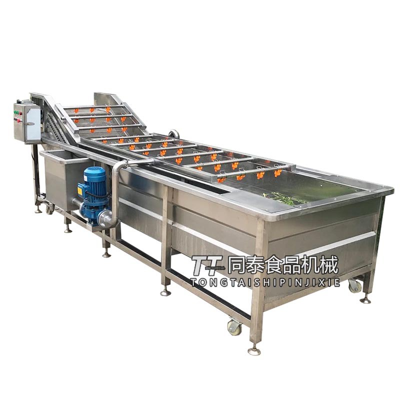 厂家直销鼓泡式自动辣椒清洗机 鲜辣椒秋葵蔬菜水洗设备