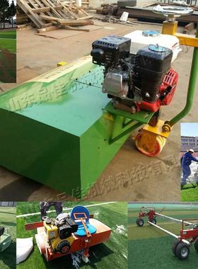 座驾式汽油机动力梳草机绿化园林草坪机Grass carding machine