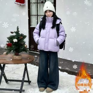 2025女童冬款加厚免洗小羊皮棉衣 XSJ