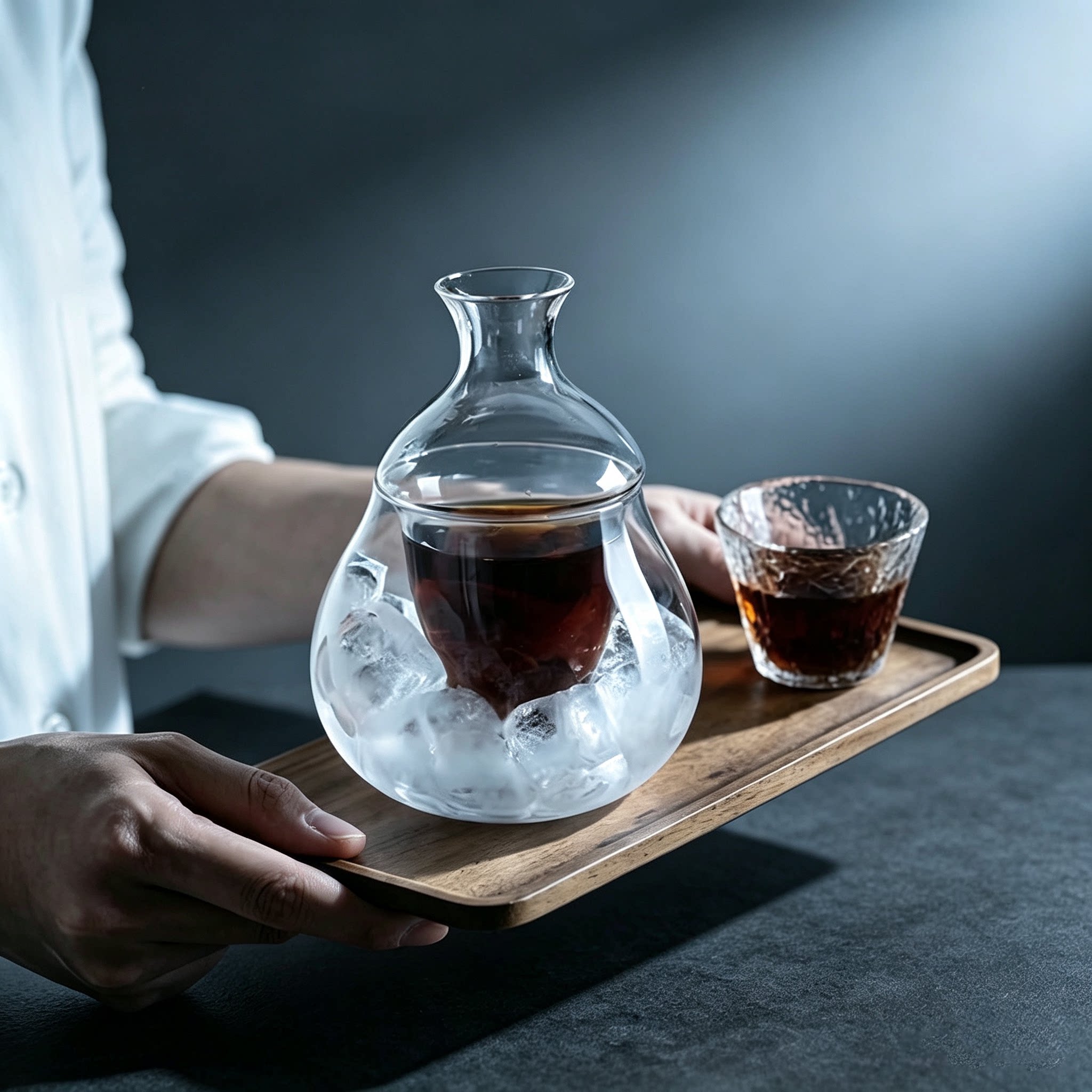 手冲分享壶咖啡冷泡壶玻璃清酒壶冰镇美式品鉴杯子套装家用温酒器