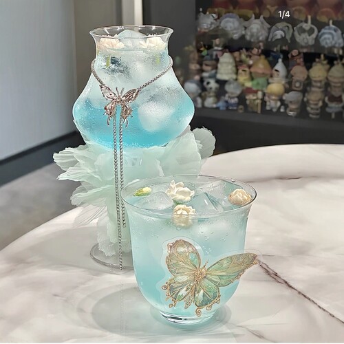 酒馆专用精酿反口玻璃杯