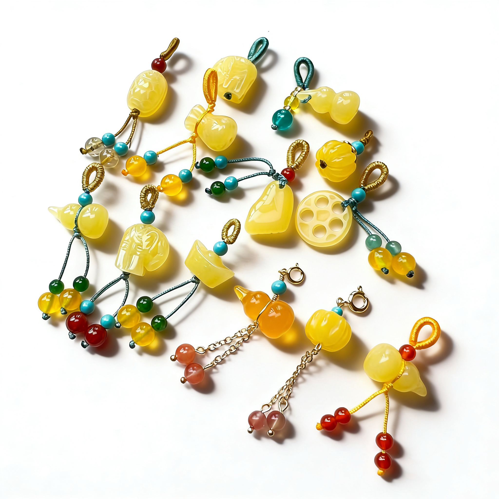 新款二代蜜蜡手链民族风挂件