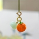 好柿连连 瑭彩工艺琉璃柿子吊坠手链小提溜手作diy配件手串如意坠