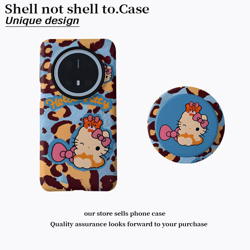 in蓝豹kt菲林二合一手机壳通用一加oppo华为荣耀vivo红米小米三星HelloKitty卡通图案保护套17pro豹纹kt猫15