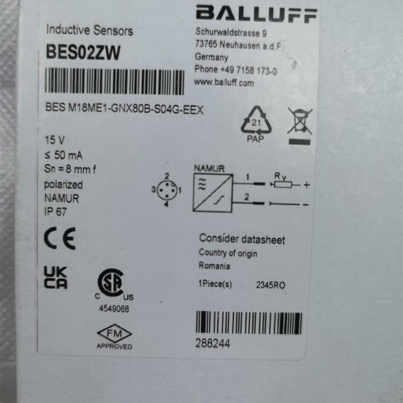 议价直拍不发：BES02ZW BES M18ME1-GNX80B-