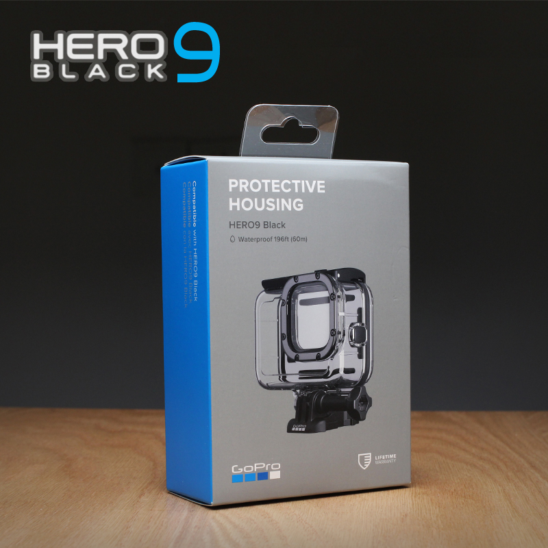 GOPRO HERO9运动相机原厂防水壳套装边框保护盒60米深潜水壳配件