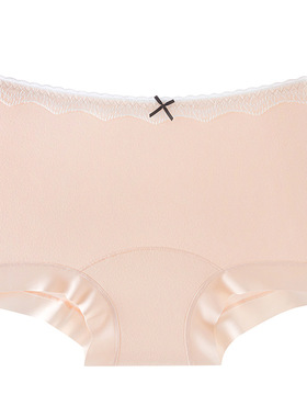 中腰纯棉平角内裤女士10A抑菌加长裆夏季透气舒适无痕女四角内裤