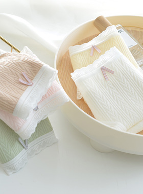 中腰内裤女士纯棉全棉裆女生短裤舒适包臀可爱无痕三角裤