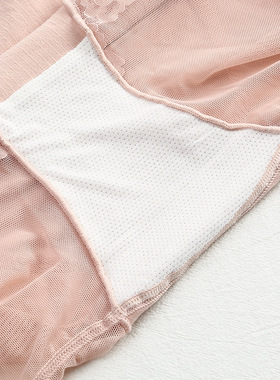 大码无缝一体防走光安全裤内裤女二合一加肥加大提臀无痕透气蕾丝