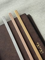 Self-made Plott-style notebook, handcrafted stainless steel back strip loose-leaf binder K-ring A9/A8/A7/A6/A5 thumbnail 5