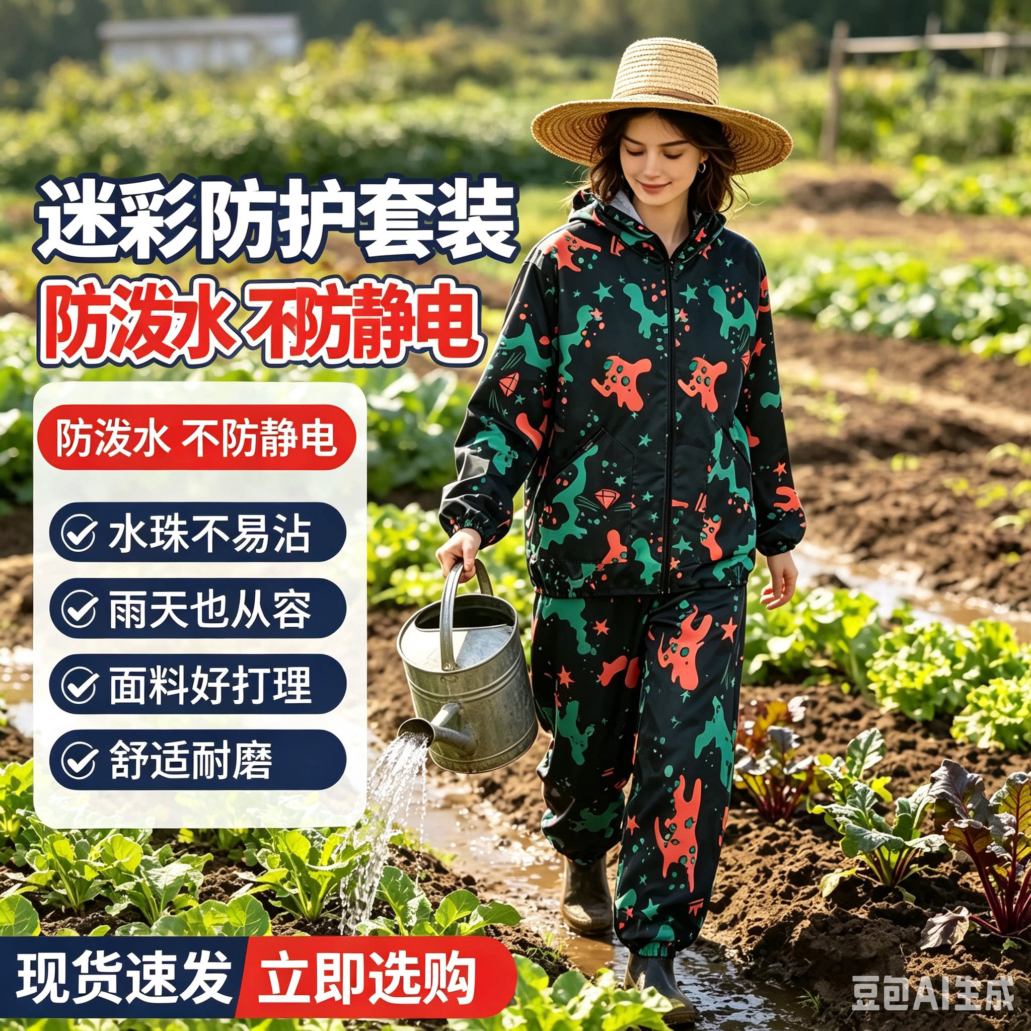 男女四级涤纶迷彩耐磨