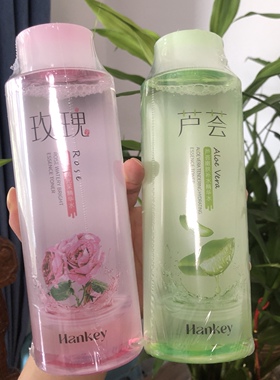 韩纪芦荟嫩肤补水精华水530ml玫瑰水润洋甘菊舒润保湿大瓶爽肤水