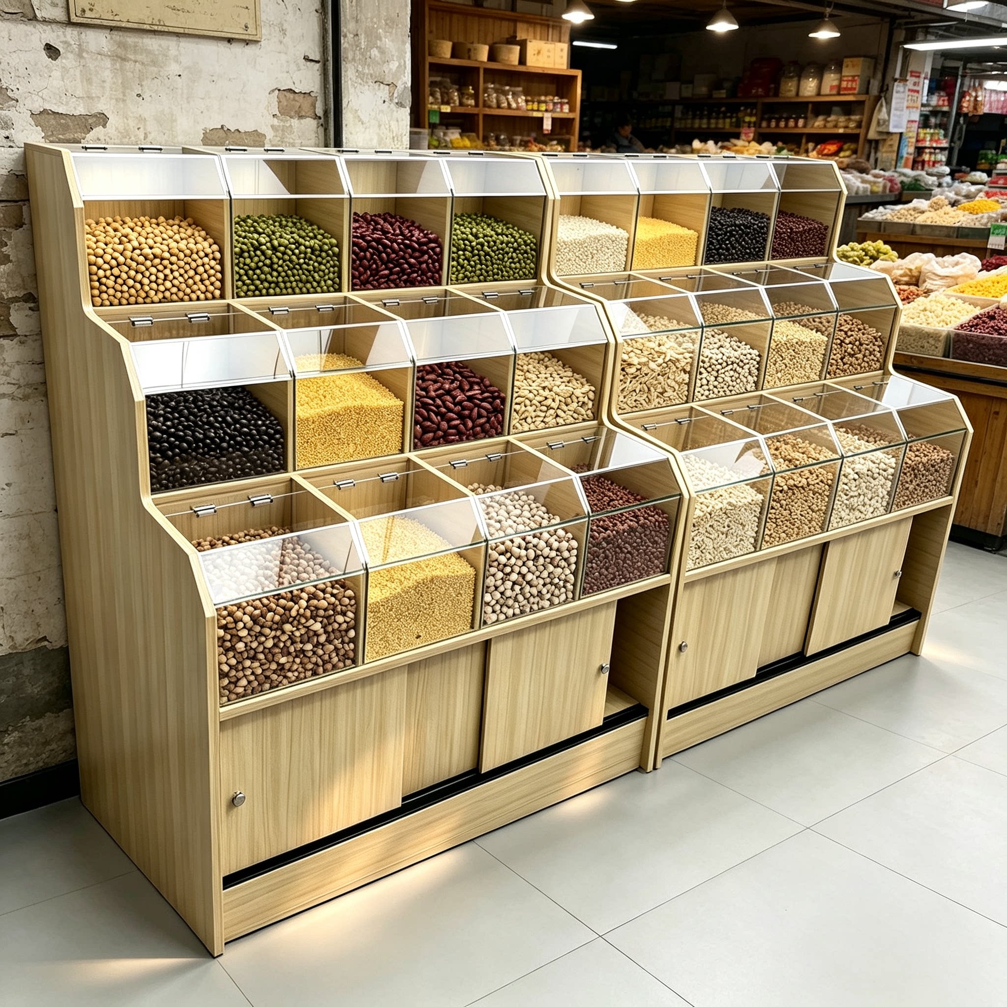 商超杂粮干果零食展示柜