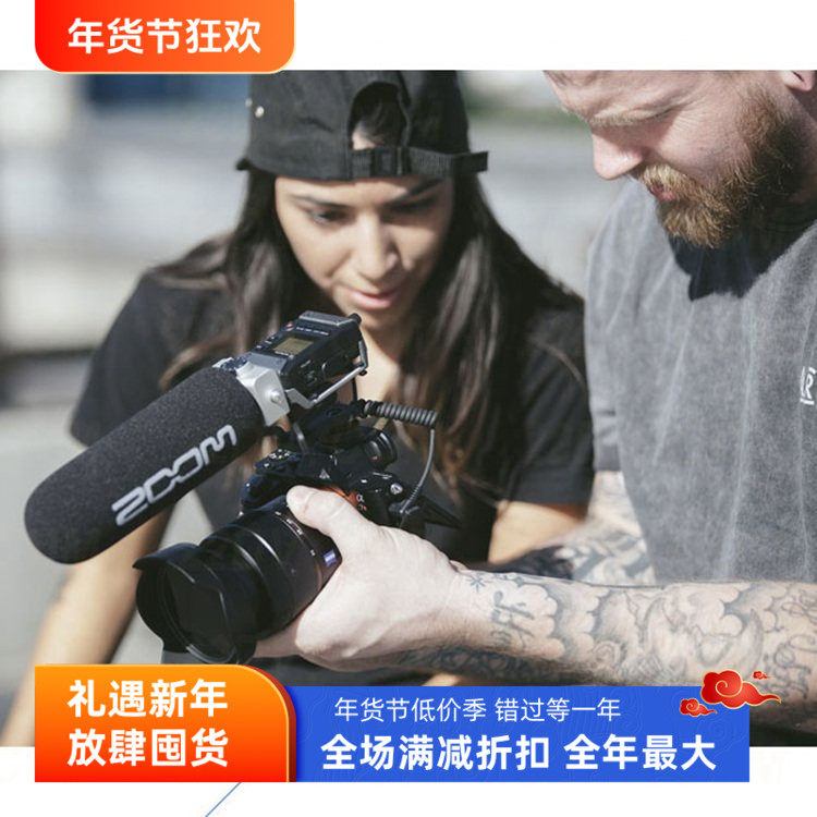 ZOOM F1-SP领夹麦克风采访胸麦单反无线直播主播婚庆采访电容话筒