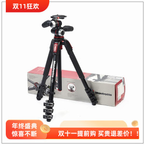 曼富图MK190XPRO4-3W单反微单相机摄影铝合金三脚架三维云台套装