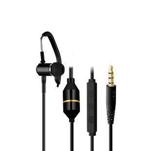 单耳有线耳机入耳式空气导管防辐射单边单线耳机线控带麦适用华为