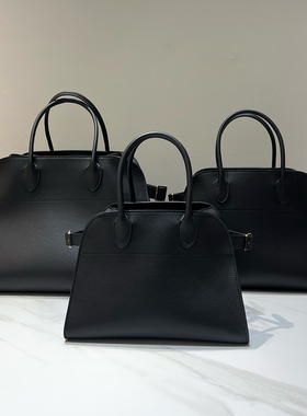 TR原厂马鞍皮ROW家新款女包头层牛皮包包老钱风大包Margaux手提包