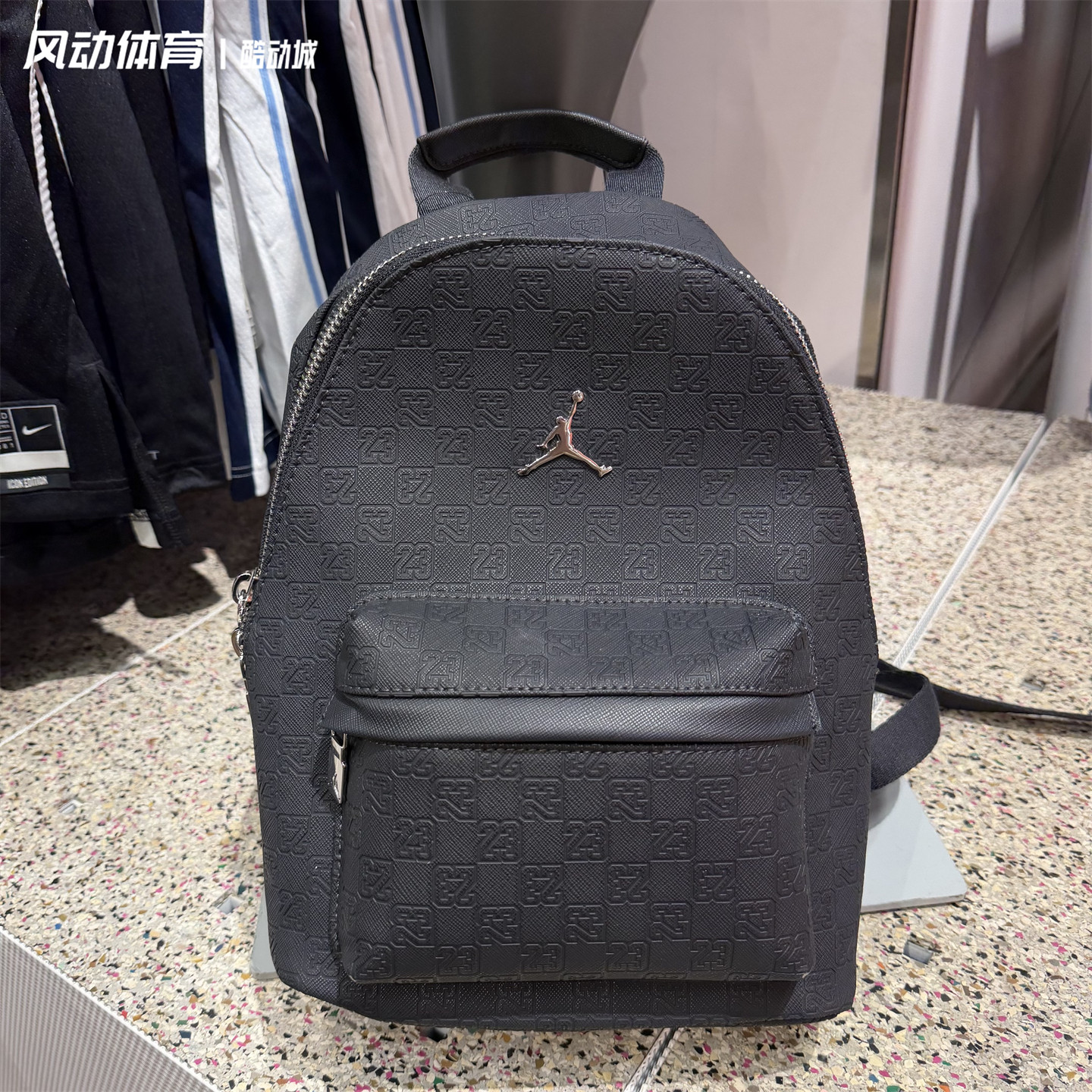耐克AJ老花压纹中号双肩背包
