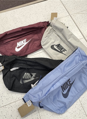正品耐克NIKE运动腰包男女胸包王一博同款大斜挎单肩包BA5751-072