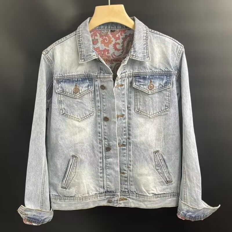 春季新款男士牛仔外套宽松帅气显瘦简约硬派休闲夹克上衣服褂子秋