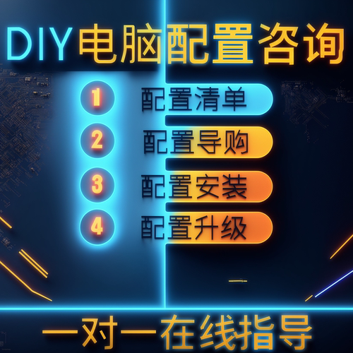 兜巨强diy电脑组装配置咨询定制台式机办公家用游戏专拍