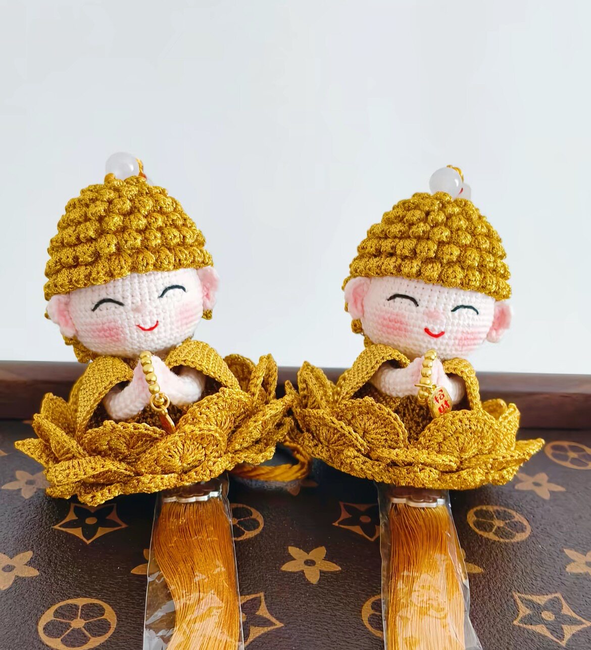 金线莲花小佛成品发货汽车挂件