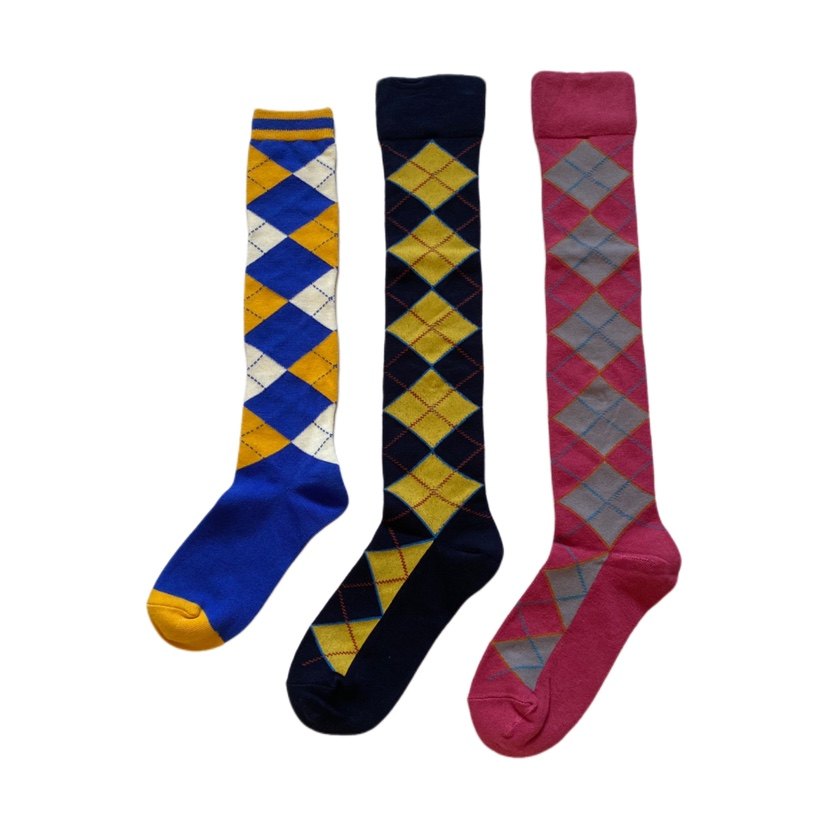 日单  英伦风菱形格长筒袜 及膝不过膝盖高筒袜 学院风,女士内衣/男士内衣/家居服,长筒袜,淘宝优惠券,粉丝福利购,淘宝优惠卷