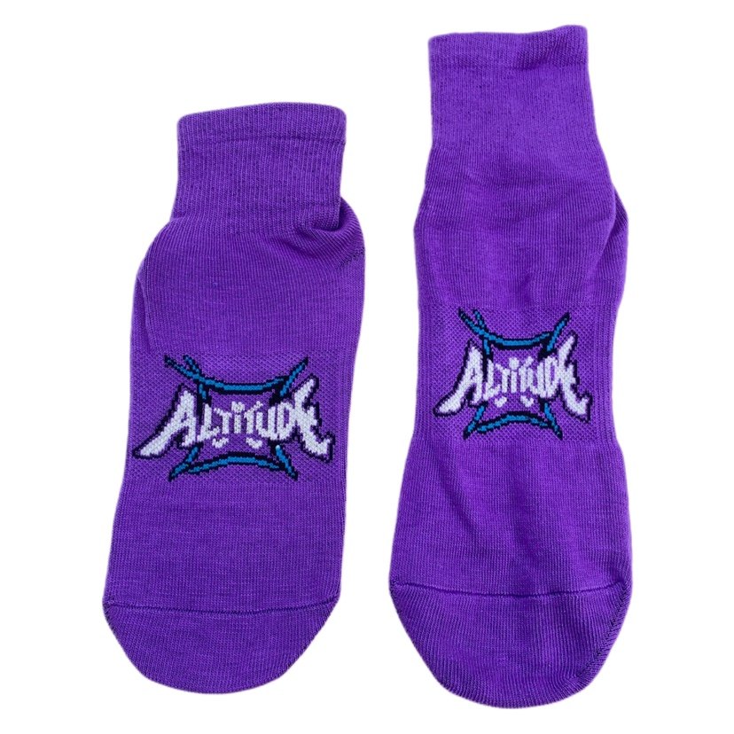 室内硅胶防滑儿童女士紫色字母款早教透气瑜伽蹦床袜子,女士内衣/男士内衣/家居服,短袜,淘宝优惠券,粉丝福利购,淘宝优惠卷