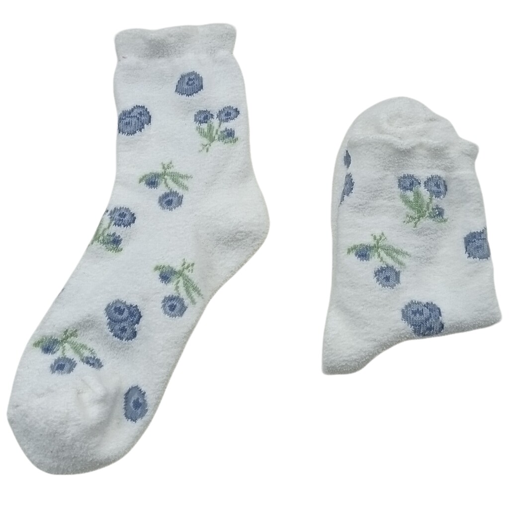 秋冬季软绵绵半边绒中筒袜