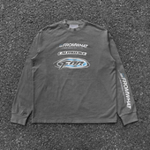 T恤男女同款 重磅纯棉长袖 休闲百搭上衣 撤回外贸美式 海外订单尾货