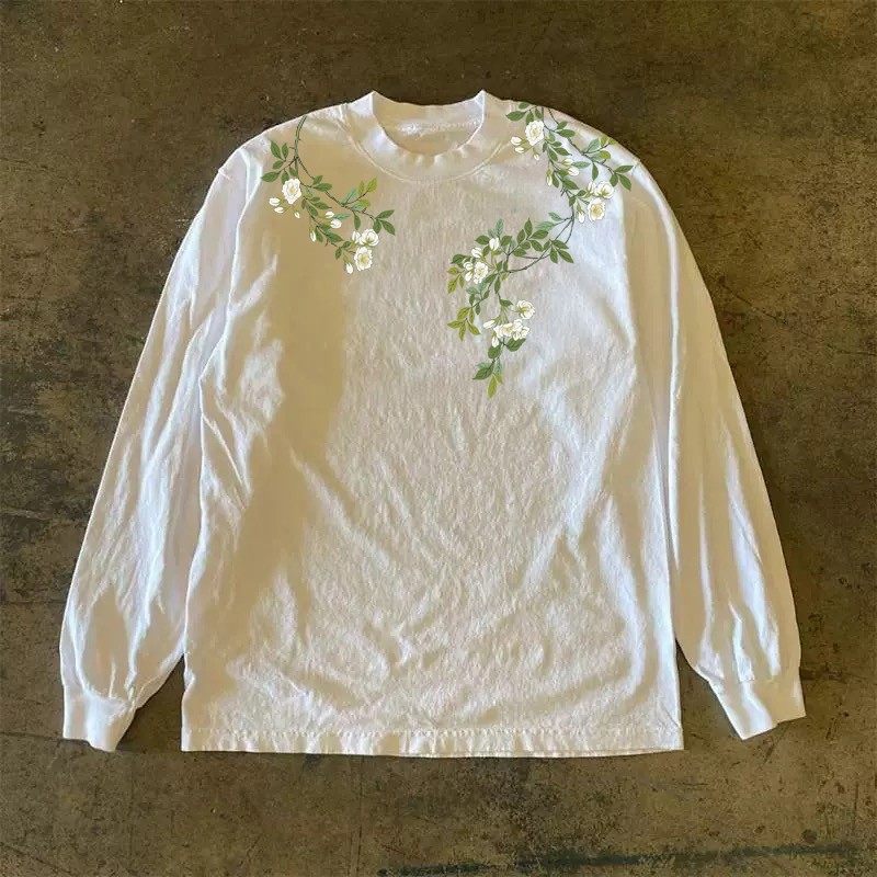 海外订单尾货~撤回外贸港风重磅纯棉长袖T恤男女同款时尚洋气上衣,服饰配件/皮带/帽子/围巾,假领,淘宝优惠券,粉丝福利购,淘宝优惠卷