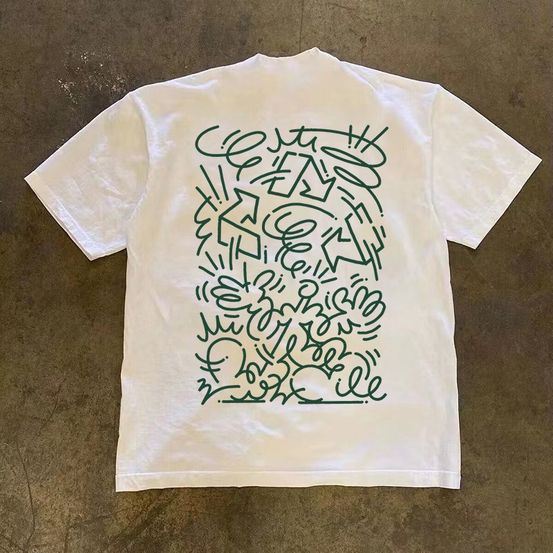 海外订单尾货~撤回外贸潮牌纯棉大码短袖t恤男女同款休闲上衣ins