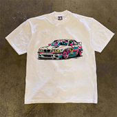 潮牌重磅纯棉短袖 海外订单尾货 撤回外贸美式 t恤男女休闲上衣ins