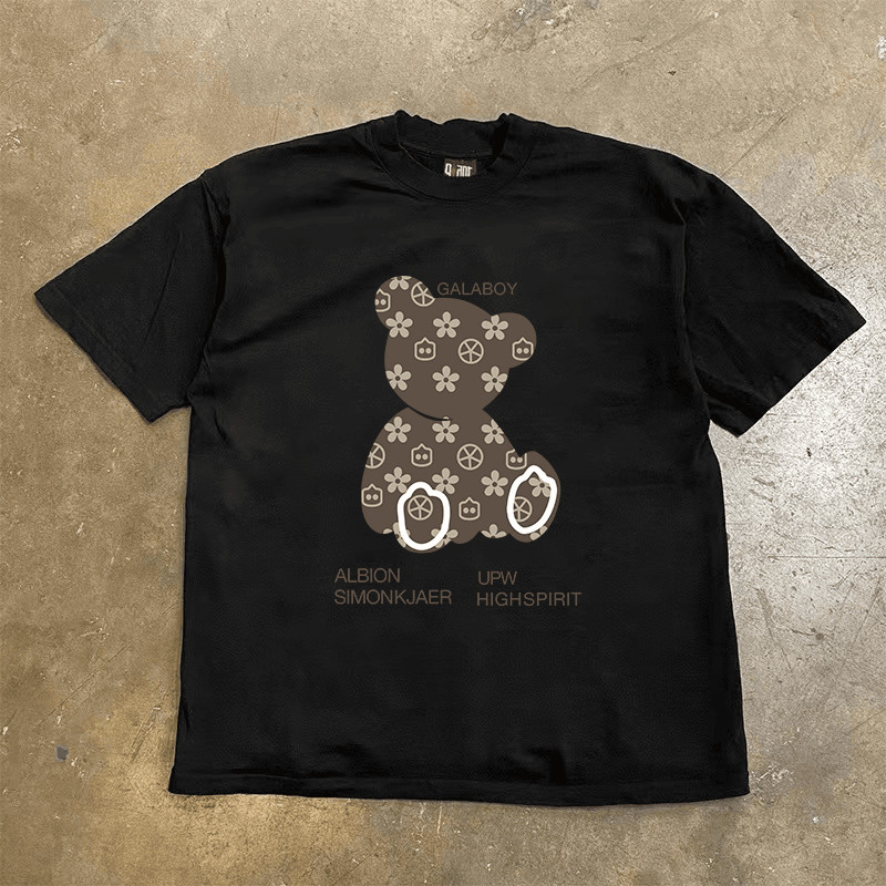 OVERSEAS ORDER TAIL GOODS CUT THE LABEL TO WITHDRAW FOREIGN TRADE AMERICAN FASHION BRAND CASUAL MALE AND FEMALE COUPLES COTTON SHORT-SLEEVED T-SHIRTS