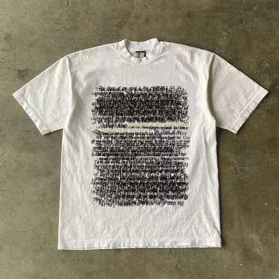 Overseas Order Surplus ~ Cut Label, Withdrawn, Export American Retro Heavyweight Non-See-Through Short-Sleeve T-Shirt, Unisex Top