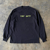 海外订单尾货 百搭上衣 T恤男女同款 撤回外贸早秋美式 痞帅纯棉长袖