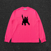 T恤男女宽松休闲百搭上衣 重磅纯棉长袖 海外订单尾货 撤回外贸美式