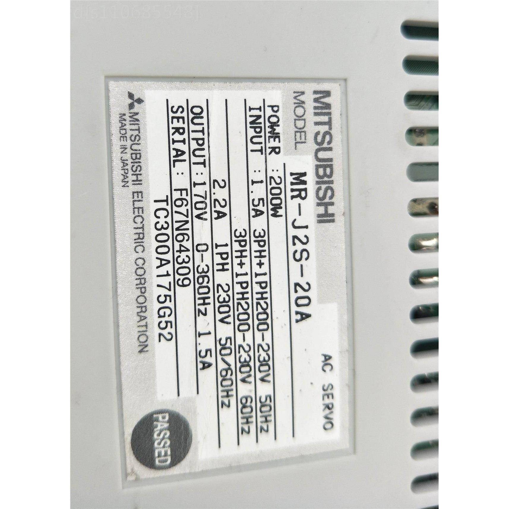 三菱驱动MR-J2S-10A1/10B1/20A1/20B1/40A1/40B1/40B1-EH018