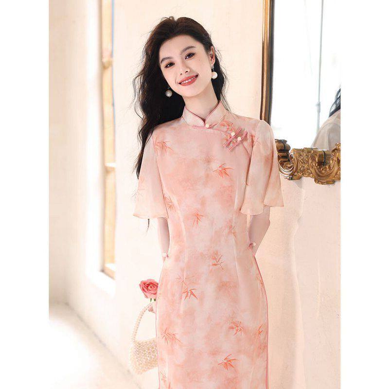 连衣裙奥黛清冷款新款2025旗袍年年轻优雅新中式气质改良海云物志