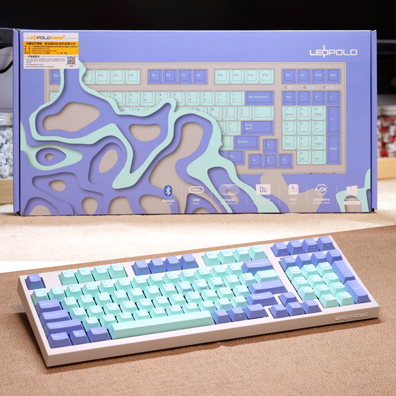 国行未拆封樱桃红轴蓝牙无线98键