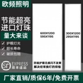 欧频集成吊顶600x1200led平板灯30x120石膏矿棉板嵌入式 格栅灯盘
