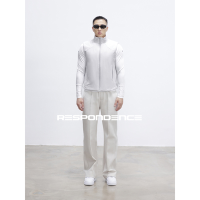 RESPONDENCE 加棉立领修身运动马甲男款外穿内搭无袖背心休闲外套