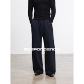 型长裤 RESPONDENCE Baggy版 休闲裤 450g重磅水洗做旧宽松直筒卫裤