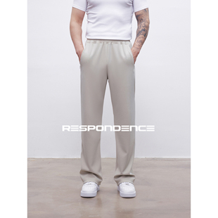 RESPONDENCE 超弹垂感柔软亲肤健身长裤休闲直筒裤男款运动裤子